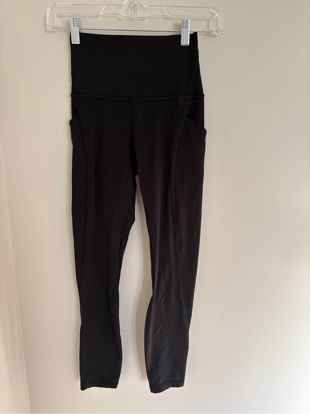 lululemon athletica Black High-Waist Leggings with Side Pockets